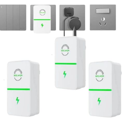 Lntyq Économiseur D'énergie, Économiseur D'énergie Domestique Boîte D'économie D'électricité Économiseur D'énergie AC 90V-250V 28KW Dispositif de Marché de Bureau, 3 Pack (1/5)
