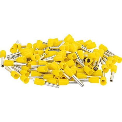 Embout isole 1,0 x 14 jaune 1 sachet de 100 pcs