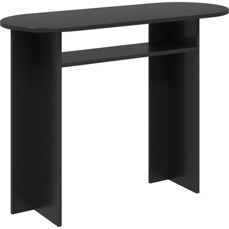 Maison Exclusive - Tavolo consolle Rovere Nero 100 x 39,5 x 75 cm