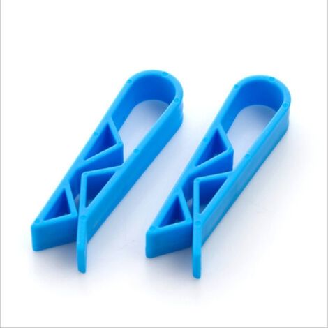 20 sachets bleus de pinces de cuisine, attaches de fermeture pour poubelle, clips de scellage alimentaire, sacs à déchets, bleu, Fonepro (1/5)