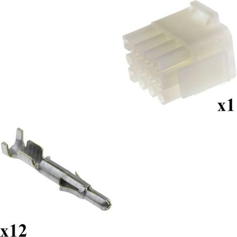 Kit Connecteur Mate n lok Mâle avec born Mâle 4x3 Voies