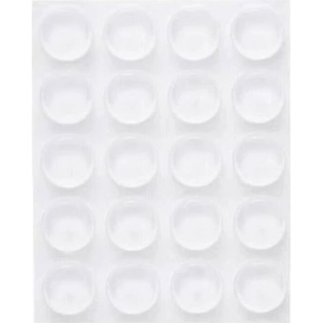 40 fermaporta adesivi trasparenti, 22 x 5 mm, ammortizzatore per porta, fermaporta trasparente, smorzatore per porta a parete (1/4)