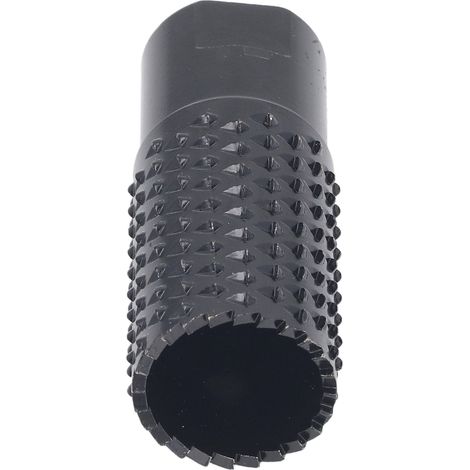 Fraise rotative M10 pour sculpture sur bois, 25mm avec finition polie noire, idéale pour meuleuse d'angle et travaux de perçage (1/5)