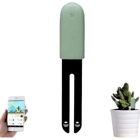 CSPARKV (12×2.4×12.5cm) (green1PCS)4 Hop 1 Soil Tester Sensor, Plant Moisture Meter Soil, Smart Plant Hygrometer, Automatic Monitoring of Humidity/Light/Fertility/Temperature Level, for Mijia APP (1/4)