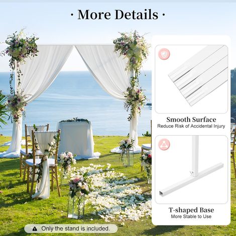 Mariage arche background stand 2 mètres blanc Vine arche mariage arc carré cadre fête d'anniversaire banquet ouverture boutique graduation (1/5)