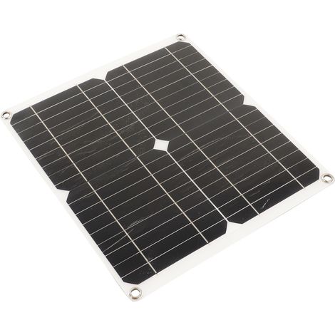 Panneau solaire monocristallin en silicium étanche haute performance 20 W 18 V 10 A pour camping-car, voiture, bateau et remorque (1/5)