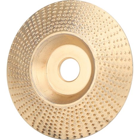 Schleif-, Schnitz- und Formscheibe aus Hochleistungs-Schnellstahl für die Holzbearbeitung, Polierscheibe für Winkelschleifer, 100 mm, Goldfarben (1/5)