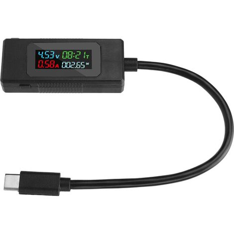 USB-C 4-30V/6,5A Tester zur Messung von Leistung und Akkukapazität (1/5)