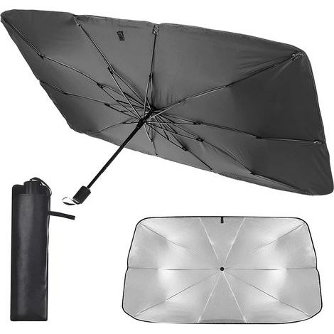 Parasol universal para coche – Protección UV y aislamiento térmico – Instalación rápida – Compacto y plegable para todo tipo de vehículos – Bb-Boom (1/5)