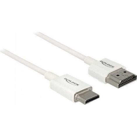 Câble HDMI Mini - 1 m - Triple Blindage - Support 4K 60 Hz - Compatible HDMI-A - Blanc
