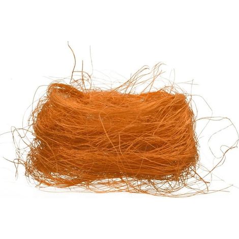 sisal décoratif printanier crème orange