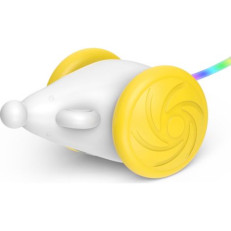 Souris Interactive Électrique - Jouet Intelligent pour Chats et Chatons, Silencieux avec Queue Colorée, Modes Vitesse Double, Matériaux Écologiques (1/5)