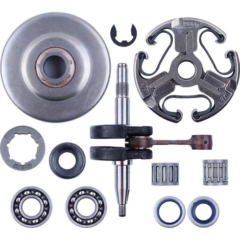 Kit de roulement à billes, vilebrequin, tambour d'embrayage, jante et pignon pour tronçonneuse Husqvarna 365 371 372 372XP 362 (1/5)