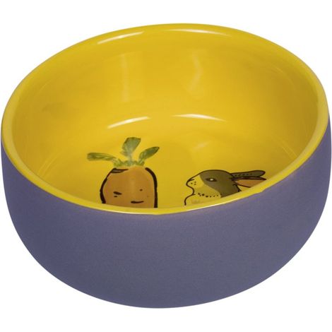 Gamelle en céramique Carotte Plus, Gris/Jaune (1/3)