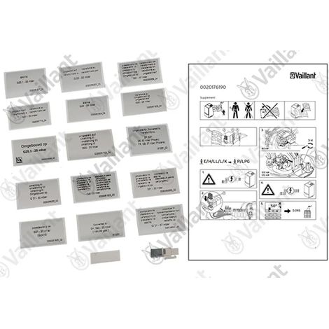 VAILLANT Kit de conversión, gas natural = propano VC 1006+1206/5-5 R2 u.w. Vaillant-Nr. , 0020176190