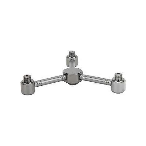 Adapterköpfe für Gaskocher aus Aluminiumlegierung für den Outdoor-Campingbereich, Ofenumrichter-Anschlüsse, Zubehör (drei Köpfe)