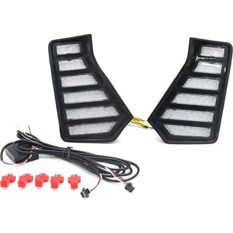 1 set of colors: as shown in the picture. Material: ABS. Car daytime running lights, grille, air intake cover. (1/5)