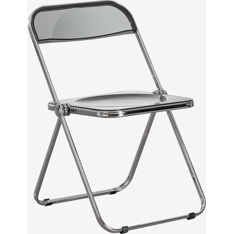 Pack de 4 sillas de comedor plegables Kepko SKLUM           Gris Ahumado   (1/5)