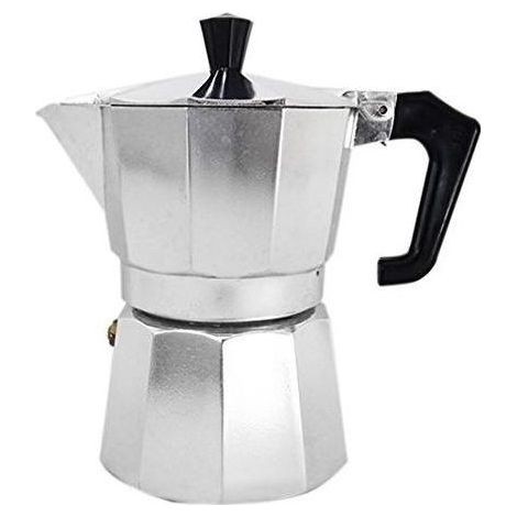 Pezzetti Italexpress Caffettiera Moka 3 Tazze Alluminio-Nero