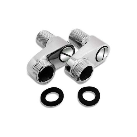 Badewannenarmatur-Adapter mit verstellbarem Schwenkarm, 3/4"- und 1/2"-Schläuchen, Klauenbrausearmatur, Badezimmerarmatur-Zubehör aus massivem Messing (1/2)