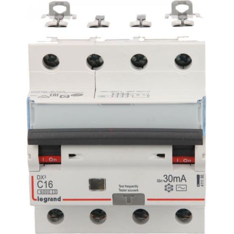 Fehlerstromschutzschalter 4P 16A C 0,03A Typ AC P314 DX3 411186