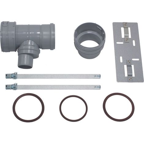 Vaillant Set 7 Raccordo a T DN 100 per allacc. gas di scarico 60/100 per gas di scarico fless. DN 100,PP, 0020016409