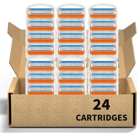 Ersatzklingen für Gillette Fusion ProGlide Elektrorasierer, 24er-Packung (1/5)
