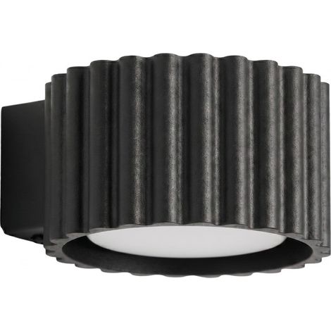 Apliques AURA negro aluminio 1xGx53 10cm Sollux (1/2)