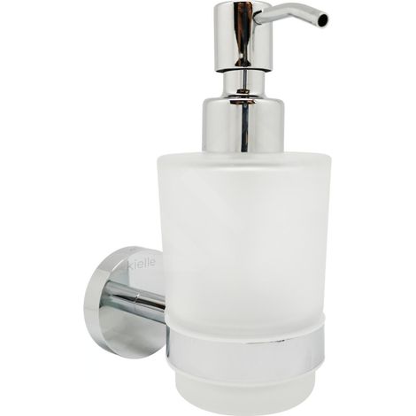 kielle Oudee - Distributeur de savon avec support, verre mat / chrome 40102000 (1/3)