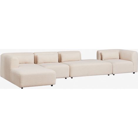 Sofá modular chaise longue izquierdo de 4 piezas con diván Fogler SKLUM             