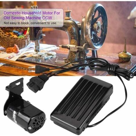 Moteur de machine à coudre 180 W avec pédale universelle (prise UE 220 V)