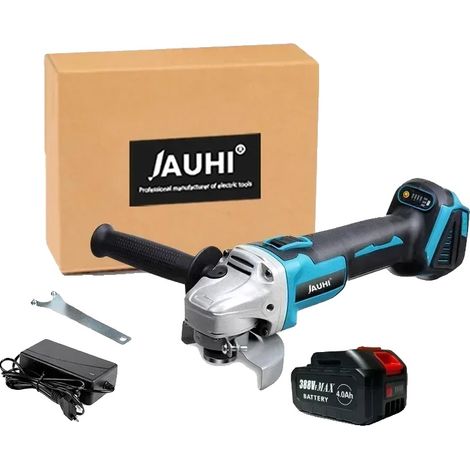 Meuleuse d'angle, moteur sans balais, vitesse de 20000 tr/min, 1 Batterie-388VF (1/2)