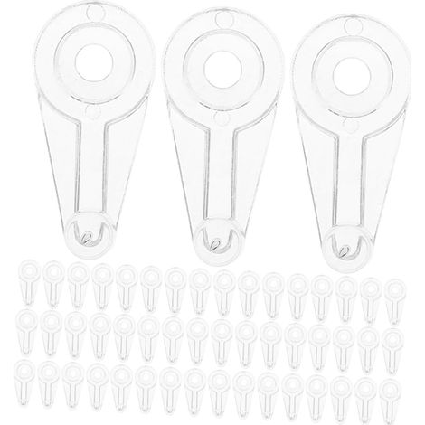 mit 200 Acryl Spiegel Halteclips für Schranktüren mit