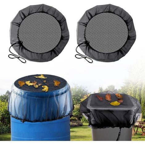 Filet de pluie, protection contre la pluie avec cordon de serrage, protection contre la pluie ronde, protection contre les insectes et les feuilles (Ø 100 cm) (1/5)