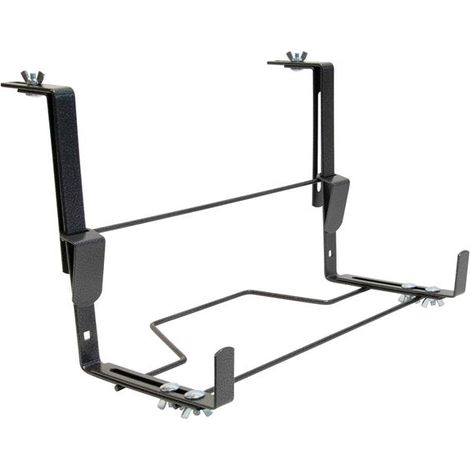 Cubo de jardín ergonómico de hierro plano 35x16 a 26cm Gris martelé - Louis Moulin