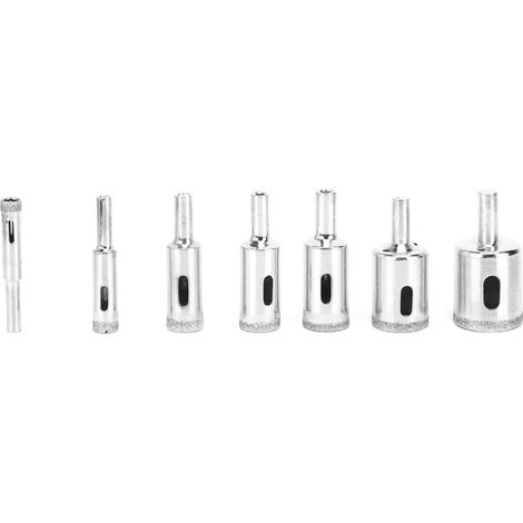 Ensemble de 10 forets diamantés pour scie cloche (8-50 mm) - Exclusivité entrepôt à l'étranger. (1/5)