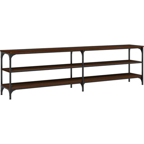 TV-Schrank Braun Eiche 180x30x50 cm Holzwerkstoff und Metall vidaXL (1/5)