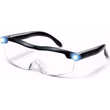 Lunettes de Lecture Loupes Lunette Serre Tête Loupes de Lecture Loupe de Vision puissante avec lumière LED grossissement de 160% pour Lecture,Tous Les Travaux Réparations (1/5)