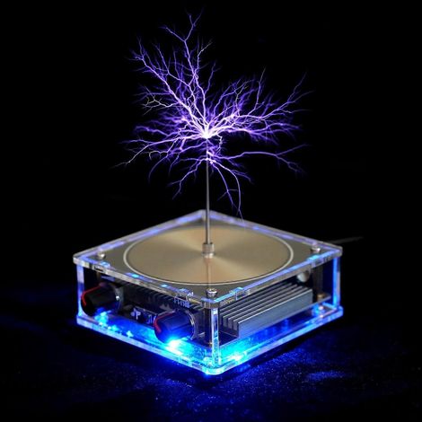 Expérience : Bobine à plasma d'arc, haut-parleur Bluetooth, transmission sans fil, maquette de jouet scientifique de bureau