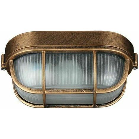 Applique D'extérieur, Lampe Ovale En Aluminium Moulé Sous Pression Applique, Murale Marine Nautique Lumière Vintage Industrielle, Lampe De Bateau, Décoration Mur Patio Couloir Lampes (1/5)