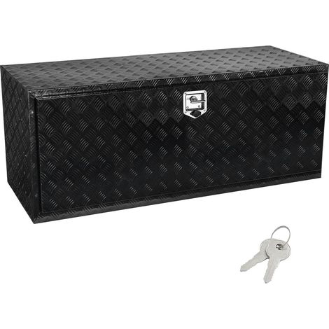 Unterflur-Staukasten für LKW, 60 x 24 x 24 Zoll, rutschfester Aluminium-Werkzeugkasten, abschließbar und wasserdicht, für Anhänger, Nutzfahrzeuge und Transporter (1/5)