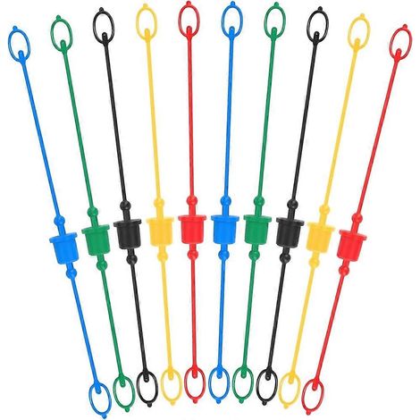 Set mit 10 Hydraulik-Staubkappen und -Stopfen, Schnellanschlussabdeckung, Staubkappe für 1/2-Zoll-Flachschlauch (1/5)