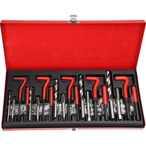 Kit d'outils de réparation automobile, inserts de filetage de précision, application polyvalente, 131pcs (1/2)