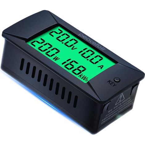 Voltmetre Amperemetre Wattmetre Numérique, PZEM-025 Compteur Électrique Tester de Batterie de Voltmètre Ammeter DC Numérique 0300 V / 50A (1/5)