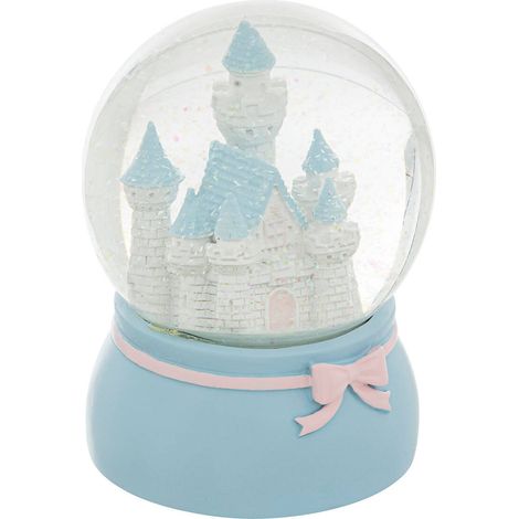 Boule à neige en résine et verre Château bleu, diamètre 10 cm – Atmosphera, créateur d'intérieur (1/3)