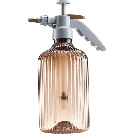 Arrosoir de jardin marron 2L, pulvérisateur manuel en plastique, à pression pour plantes (1/5)