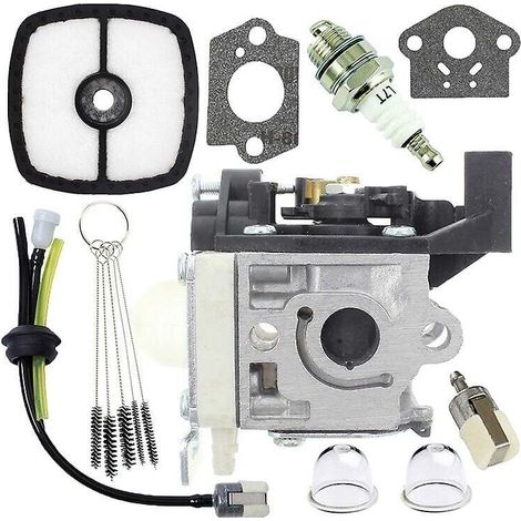 Kaelt - Carburateur Carb reconstruction tuyaux de carburant et ampoules d'amorçage pour Zama Rb-k94 Echo Srm-265 Srm-265es Kit de carburateur carburateur (couleur : argent-1 Set Carbureto (1/5)