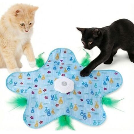 Générique Jouet Tapis Interactif pour Chat Automatique – Cache-Cache & Chasse avec Plume. 3 Modes de Jeu. Rechargeable USB. Résistant. Stimulation & Exercice pour Chaton et Chat Adulte (1/5)