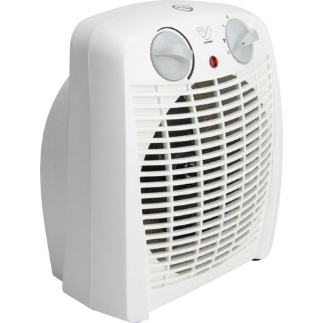 Voltman – Radiateur soufflant portable 2000W – Thermostat mécanique réglable – Protection contre la surchauffe – Compact et léger (1/4)