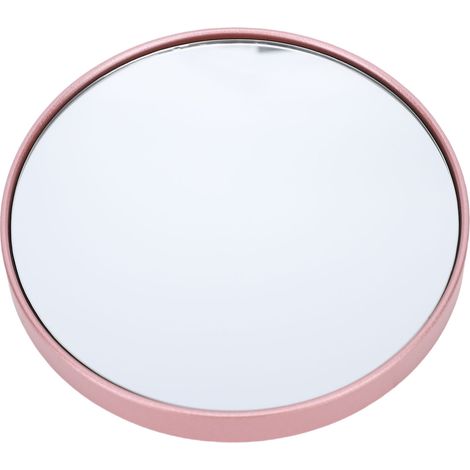Miroir de maquillage grossissant x30, antidérapant, étanche, à ventouse, 8,8 cm, idéal pour la maison et les voyages, couleur or rose. (1/5)